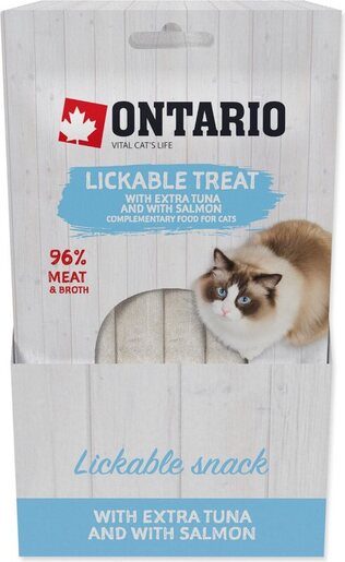 Ontario Cat poslastica 5x14g, tuna i losos