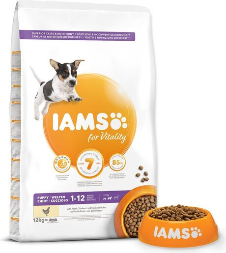 IAMS Puppy Small & Medium Breeds 12kg, piletina