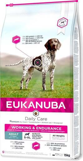 Eukanuba Daily Care Adult Working & Endurance 15kg, perad