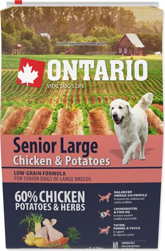Ontario Senior Large Breed 2,25 kg, piletina i krumpir