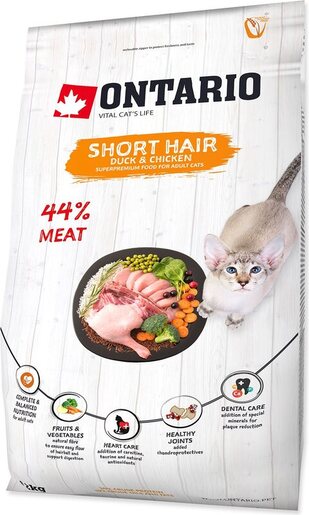 Ontario Cat Adult Shorthair 2kg, pačetina i piletina