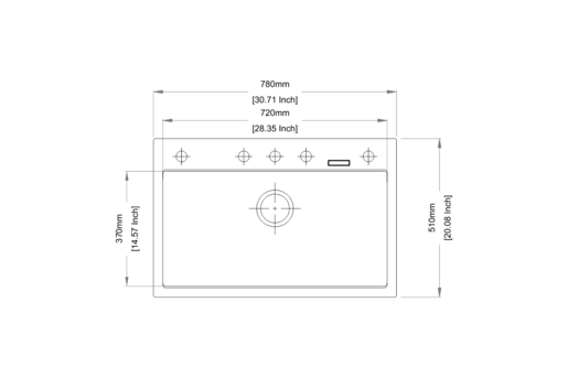 Sudoper Carysil Waltz 780 Colorado