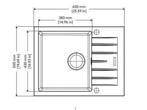 Sudoper Carysil City D-100 Croma