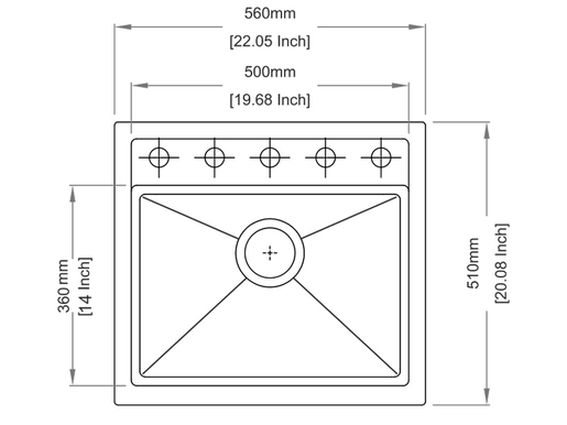 Sudoper Carysil Waltz 560 FE Croma
