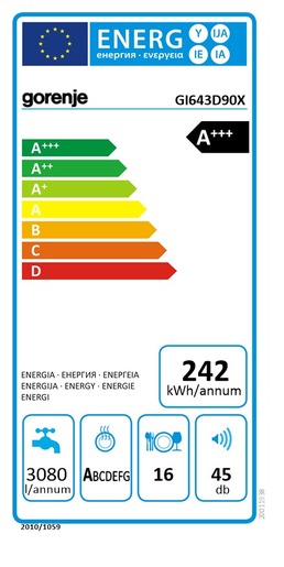 Gorenje perilica posuđa GI643D90X