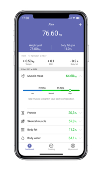 Tefal pametna osobna vaga Goodvibes Sport BM9640S1