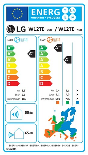 LG klima uređaj W12TI DualCool Pro 3.4kW