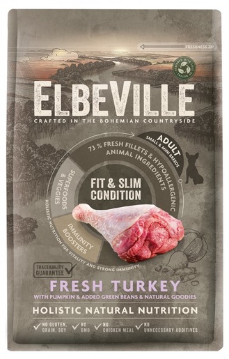 Elbeville Adult Mini & Small Breed Fit and Slim Condition 4kg, puretina