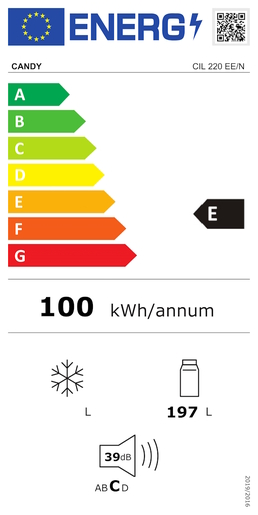 Candy hladnjak CIL 220 EE/N