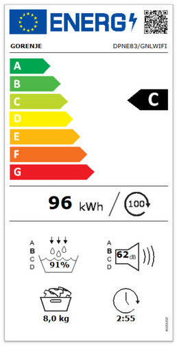 Gorenje sušilica DPNE83/GNLWIFI