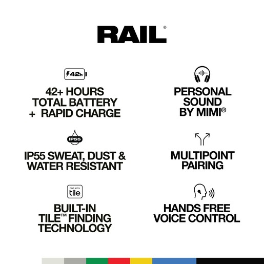 Skullcandy Rail True Wireless In-Ear slušalice, True Black