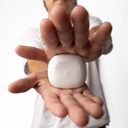 Skullcandy Rail True Wireless In-Ear slušalice, Bone/Orange Glow