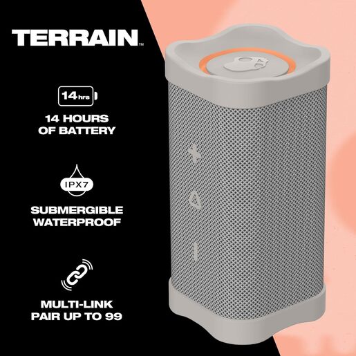 Skullcandy Terrain prijenosni zvučnik, Bone/Orange