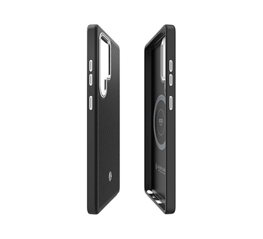 Samsung magnetna Enzo Aramid zaštitna maska za Samsung Galaxy S25 Ultra, crna