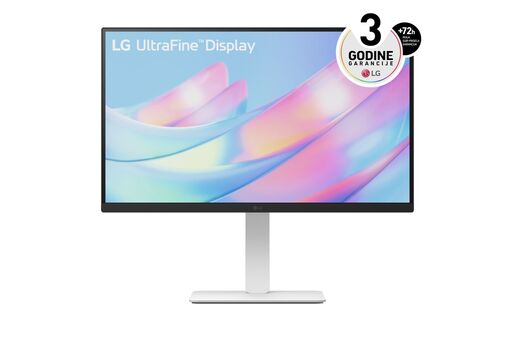 LG monitor UltraFine 27US550-W, 27", IPS, 4K UHD, pivot, HDR10, 2xHDMI, DP, 5ms