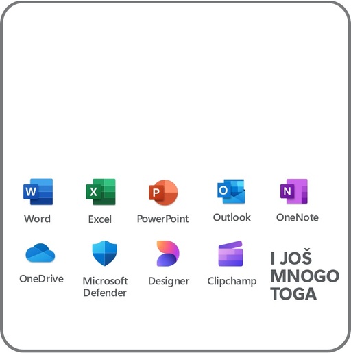 Microsoft 365 Personal (1 godina) Medialess ENG, QQ2-01897