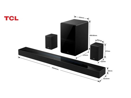 TCL soundbar Q85HE, 7.1.4, 860W