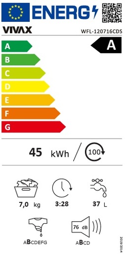 VIVAX HOME perilica rublja WFL-120716CDS