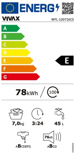 VIVAX HOME perilica rublja WFL-120716CS