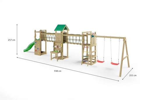 Fungoo drveno dječje igralište SPACE LONGER set