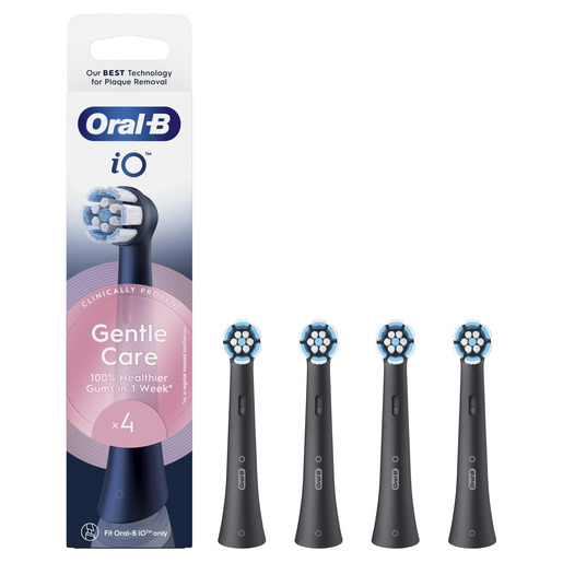 Oral-B iO zamjenske glave Gentle Care black,  4 kom