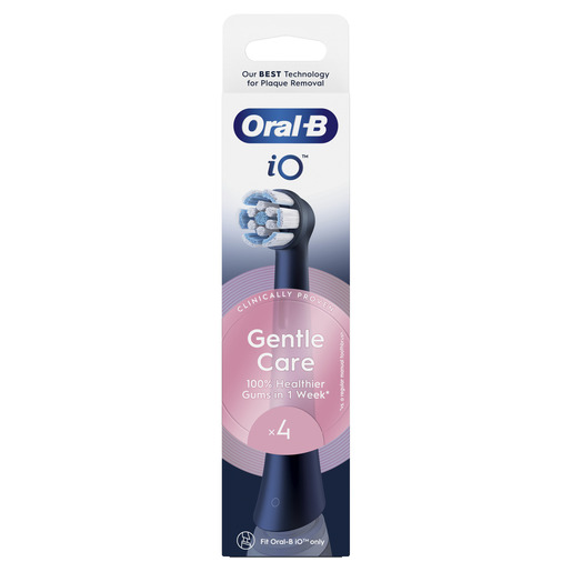 Oral-B iO zamjenske glave Gentle Care black,  4 kom