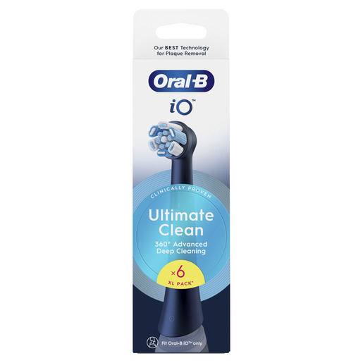 Oral-B iO zamjenske glave Ultimate Clean Black, 6 kom