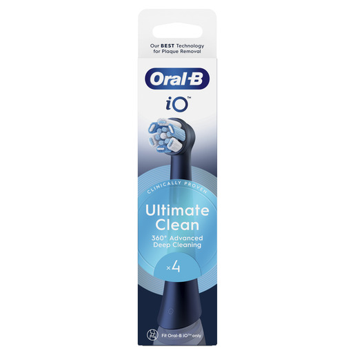 Oral-B iO zamjenske glave Ultimate Clean Black, 4 kom