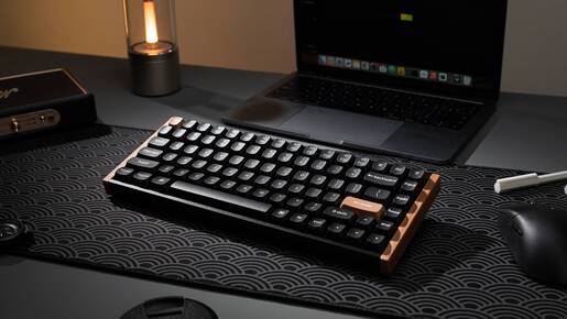 Keychron K2 HE Swappable, Hall Effect tipkovnica, bežična, Gateron Magnetic Nebula switch, US ANSI, HR znakovi, crna (Special Edition)