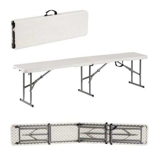 ARANEA Sklopiva klupa, 180x30x43cm, bijela