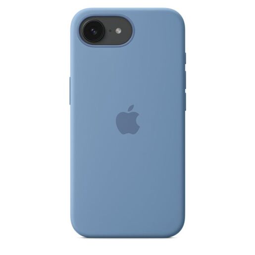 Apple iPhone 16e Silicone Case, Winter Blue (md3q4zm/a)