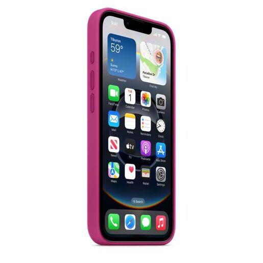 Apple iPhone 16e Silicone Case, Fuchsia (md3w4zm/a)