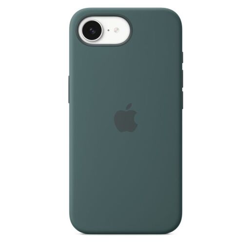 Apple iPhone 16e Silicone Case, Lake Green (md3x4zm/a)