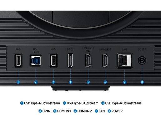 Samsung monitor Odyssey LS27DG702EUXDU, 27", IPS, 4K, 1ms, 144Hz, 2xHDMI, DP, 2xUSB 3.0