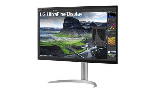 LG monitor UltraFine 32UQ850V-W, 32", IPS, 4K UHD, USB-C, USB hub, HDR400, DCI-P3 98%, pivot, 2xHDMI, DP, 5ms. zvučnici