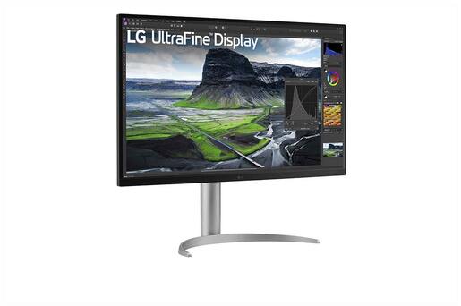 LG monitor UltraFine 32UQ850V-W, 32", IPS, 4K UHD, USB-C, USB hub, HDR400, DCI-P3 98%, pivot, 2xHDMI, DP, 5ms. zvučnici