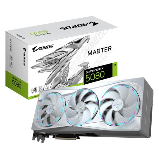 Grafička kartica Gigabyte, AORUS nVidia GeForce RTX 5080 MASTER ICE 16GB GDDR7, PCIe 5.0, 3x DisplayPort, 1x HDMI