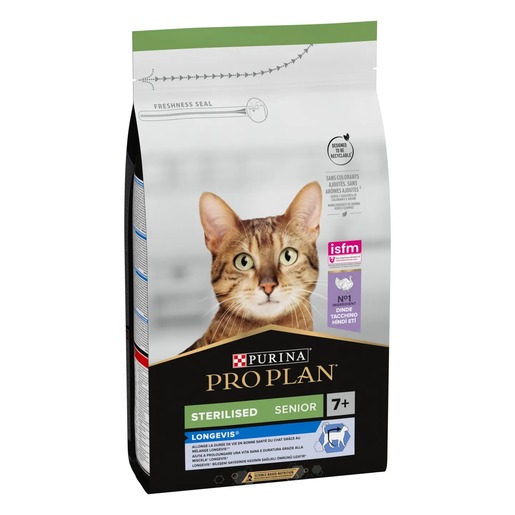Purina PRO PLAN Sterilised Senior 7+ LONGEVIS®, 1,5kg, puretina