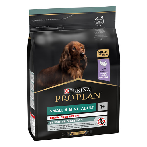 Purina PRO PLAN Adult Grain Free Small & Mini Sensitive Digestion, 2,5kg, puretina