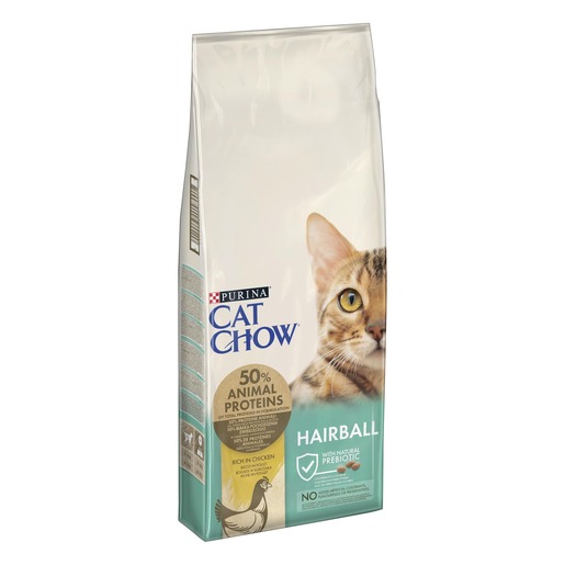 Purina CAT CHOW® HAIRBALL CONTROL, 15kg, žitarice/meso