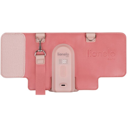 Lionelo Thermup Go Evo električni prijenosni grijač  bočica - TERMOSICA s baterijom, Coral Pink