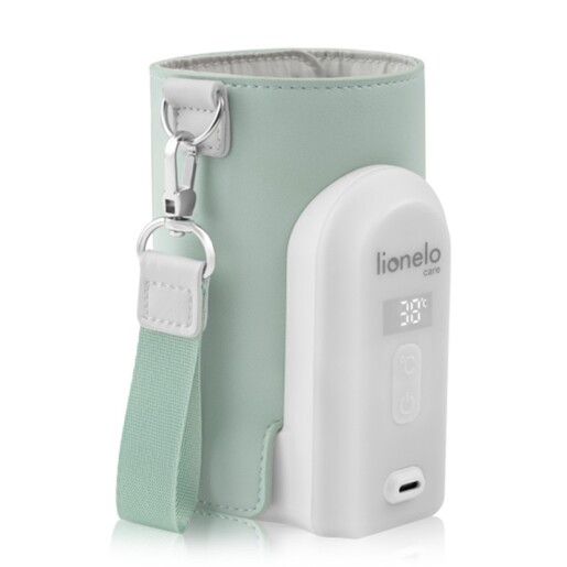 Lionelo Thermup Go Evo električni prijenosni grijač bočica - TERMOSICA s baterijom, Green Sage