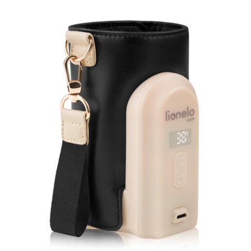 Lionelo Thermup Go Evo električni prijenosni grijač  bočica - TERMOSICA s baterijom, Black Gold