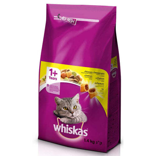 Whiskas 1+, 1,4kg, piletina