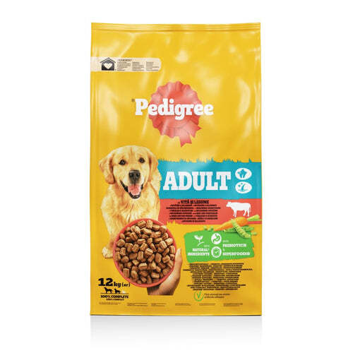 Pedigree Adult, 12kg, govedina i povrće