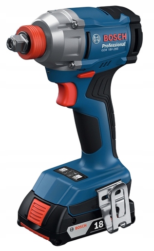 BOSCH Professional set aku alata GDX 18V-285 akumulatorski udarni stezač-izvijač + GSR 185-LI akumulatorska bušilica-izvijač (2x2.0Ah akumulator, punjač GAL 18V-20, kovčeg)