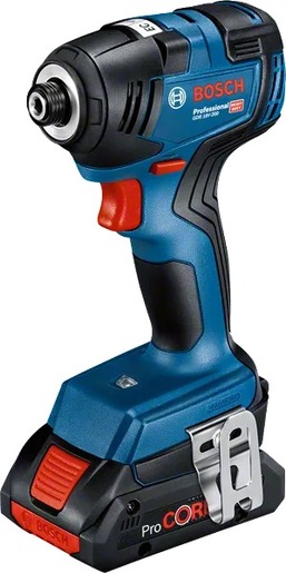 BOSCH Professional akumulatorski udarni stezač GDR 18V-200, 2xGBA 18V 4.0Ah akumulator, brzi punjač GAL 18V-40, L-kovčeg
