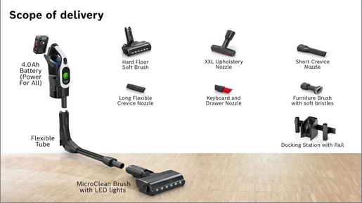 Bosch štapni usisavač BCS1041WAC Unlimited 10