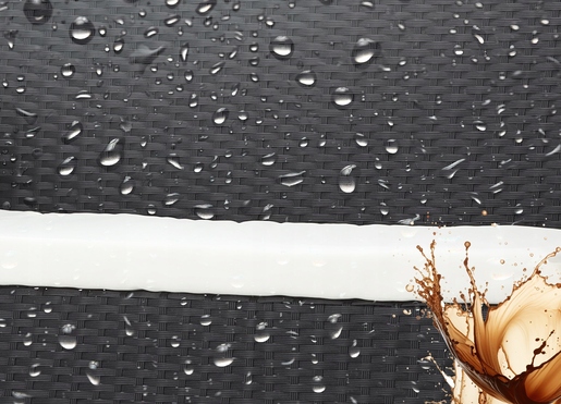 Vrtna garnitura od ratana - sofa, 2 fotelje, stol - siva