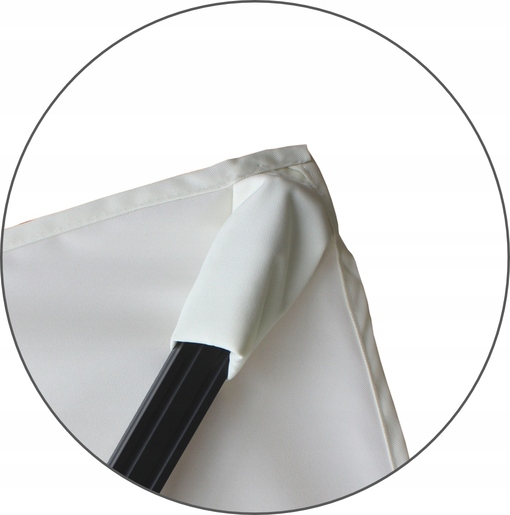 Vrtni suncobran "Roma" 3 x 3 m bež s pokrovom i LED osvjetljenjem - 1565